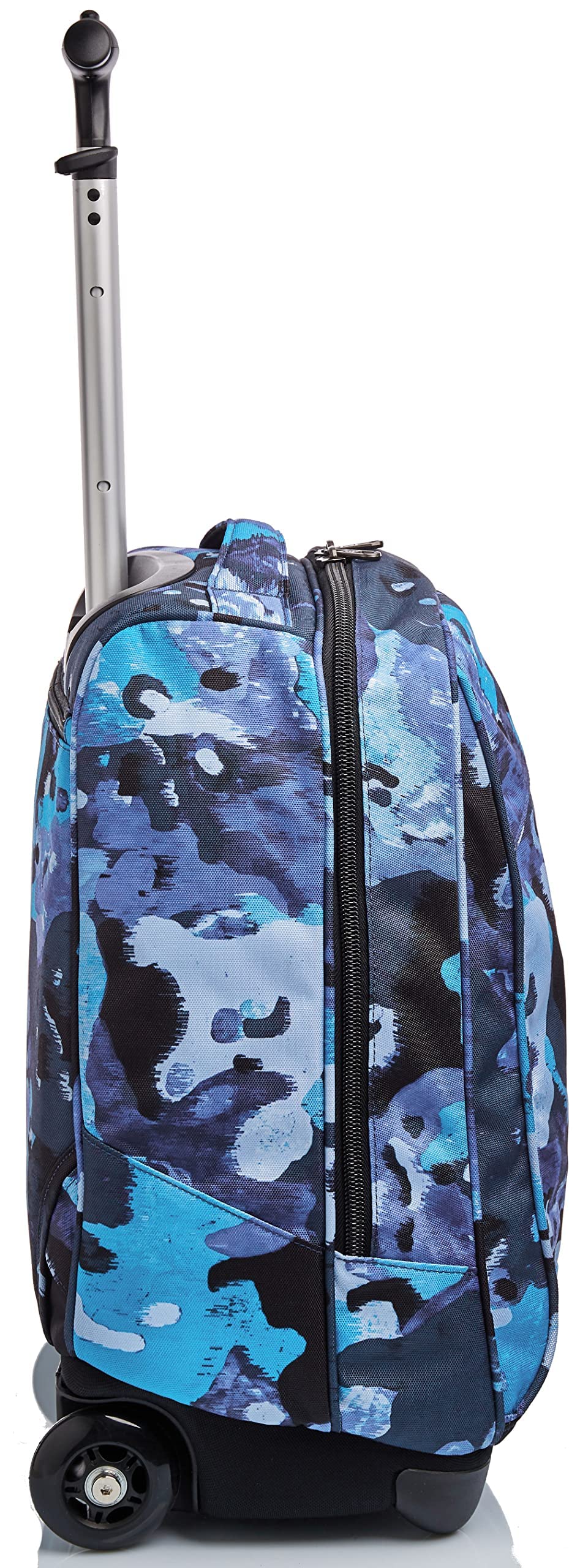 Invicta Mochila con Ruedas CAMO SHADE, Azul Camuflaje - Mochila 2 en 1, Mochila Escolar con Carro, Crossover System - Bolso Escolar Niños, Niñas y Adolescentes , Unisex - Maxi Capacidad