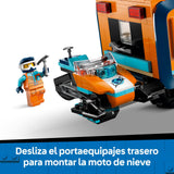 LEGO City Laboratorio Científico Móvil de los Exploradores Árticos - Camión de Juguete con Suspensión - Moto de Nieve, 5 Minifiguras y 3 Figuras de Lobos Blancos - Regalo Pra Niños de 8+ Años 60471