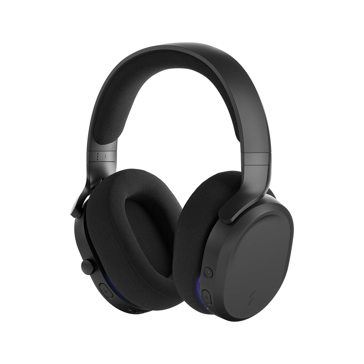 Fractal Design Scape Dark - Auriculares inalámbricos para Gaming en PC - Micrófono Giratorio con Mute y antirruido - hasta 40 Horas de autonomía - Iluminación Ambiental configurable - Negro