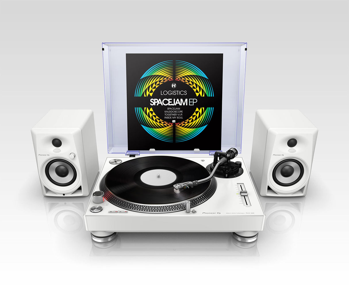 Pioneer DJ PLX-500-W Giradiscos de tracción directa (Blanco)
