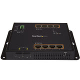 StarTech.com Switch Conmutador de Red Gigabit Ethernet con 8 Puertos RJ45 PoE+ y 2 Puertos SFP - de Montaje en Pared - Gestionado