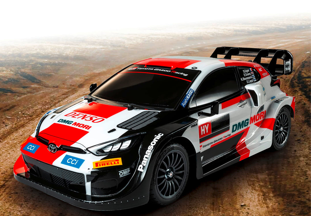 Tamiya 58716 1:10 RC Toyota Yaris Rally 1 Hyb. TT-02 - Coche teledirigido, vehículo, modelismo, ensamblaje, Hobby, Kit RC, sin Pintar