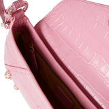 Pinko 520 Shoulder Classic Cuero St. Coco Brillante, Bolsa para Mujer, P31b Marino Block Color, 31
