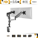 RICOO Soporte Monitor Mesa Brazo articulado Giratorio Inclinable Pantalla PC 17-32" (43-81cm) TS9611 Stand para monitores VESA 75x75 100x100