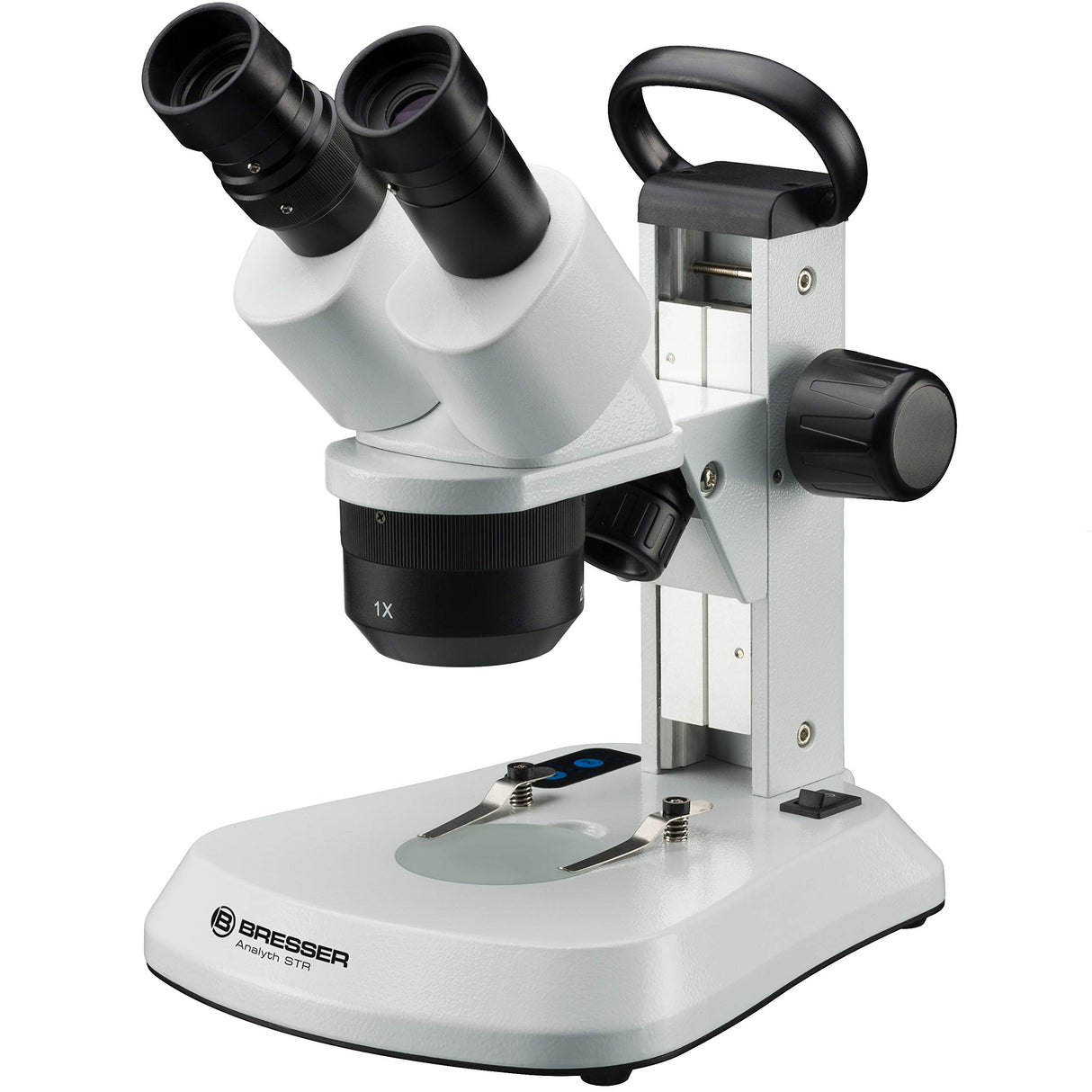 Bresser Microscopio Analyth STR 10x – 40x estéreo, luz difuminada y transmitida, microscopio, Color Negro