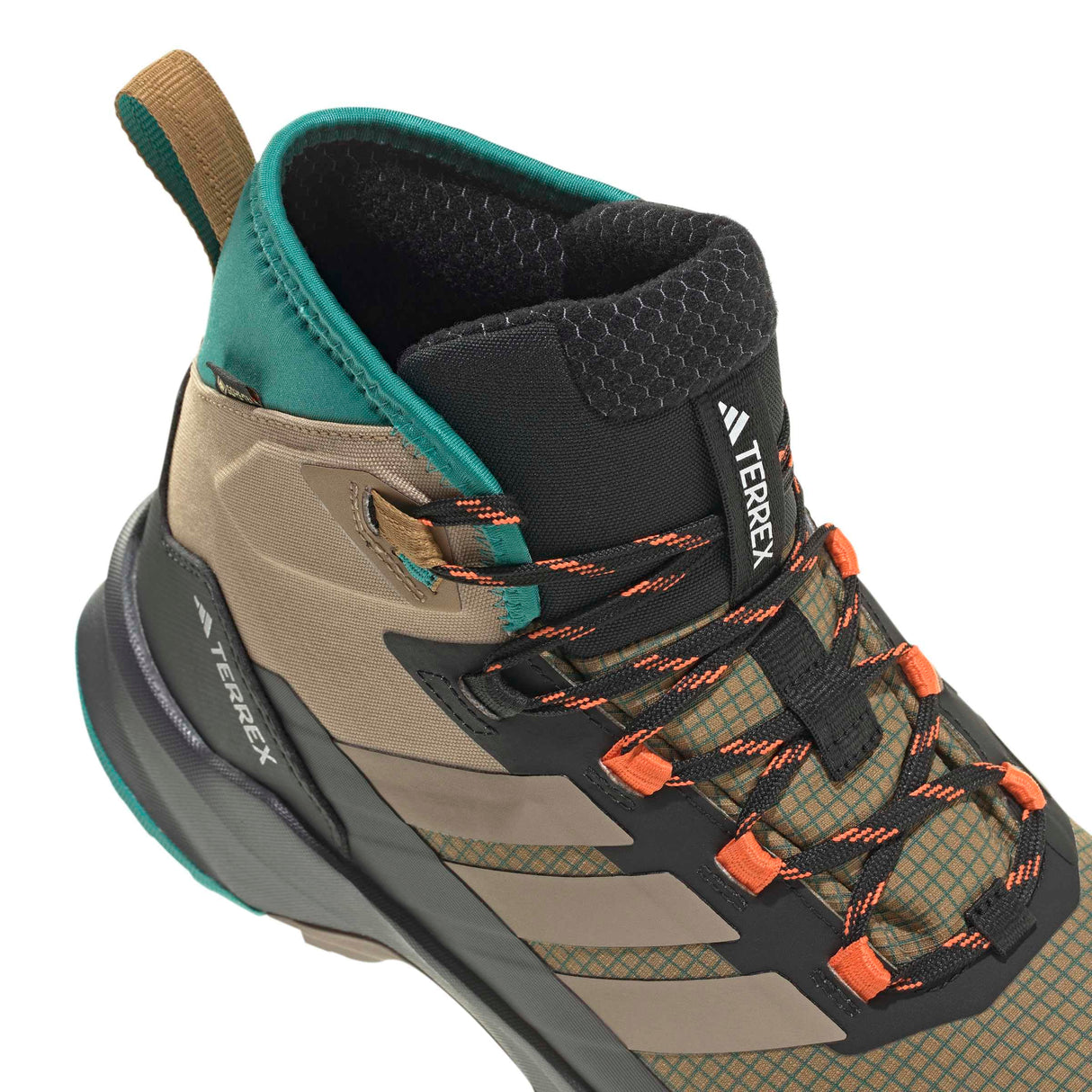 adidas Terrex Skychaser AX5 Mid Gore-Tex Climawarm+ Hiking Shoes, Zapatos de Senderismo Hombre, Cardboard/Blanch Cargo/Pure Teal, 42 EU