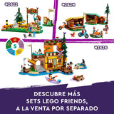 Lego Friends Campamento de Aventura: Casa del Árbol con 5 Animales de Juguete, Regalo para Niñas y Niños de 8 Años o Más, 5 Mini Muñecas y Muñecos y Figura de Búho, Casita de Muñecas 42631