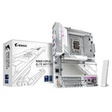 GIGABYTE B860 AORUS Elite WIFI7 Ice Placa Base - CPUs Intel Core Ultra, VRM de 14+1+2+1 Fases, hasta 9200MHz DDR5, 1xPCIe 5.0 + 2xPCIe 4.0 M.2, LAN 2,5 GbE, WiFi 7, USB 4