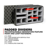Nanuk 935 - Funda rígida Impermeable con Ruedas y Divisor Acolchado, Color Verde Oliva