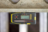 Stanley FatMax - Receptor láser rotativo (para láser rojo, gran área de trabajo: Ø 600 m, radio 300 m, 2 niveles de precisión, ventana de receptor extragrande), color negro y amarillo