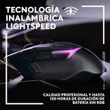 Logitech G G502 X PLUS LIGHTSPEED Ratón inalámbrico RGB para Gaming - Ratón óptico con interruptores híbridos LIGHTFORCE, LIGHTSYNC RGB, sensor HERO 25K, compatible con PC - macOS/Windows - Negro