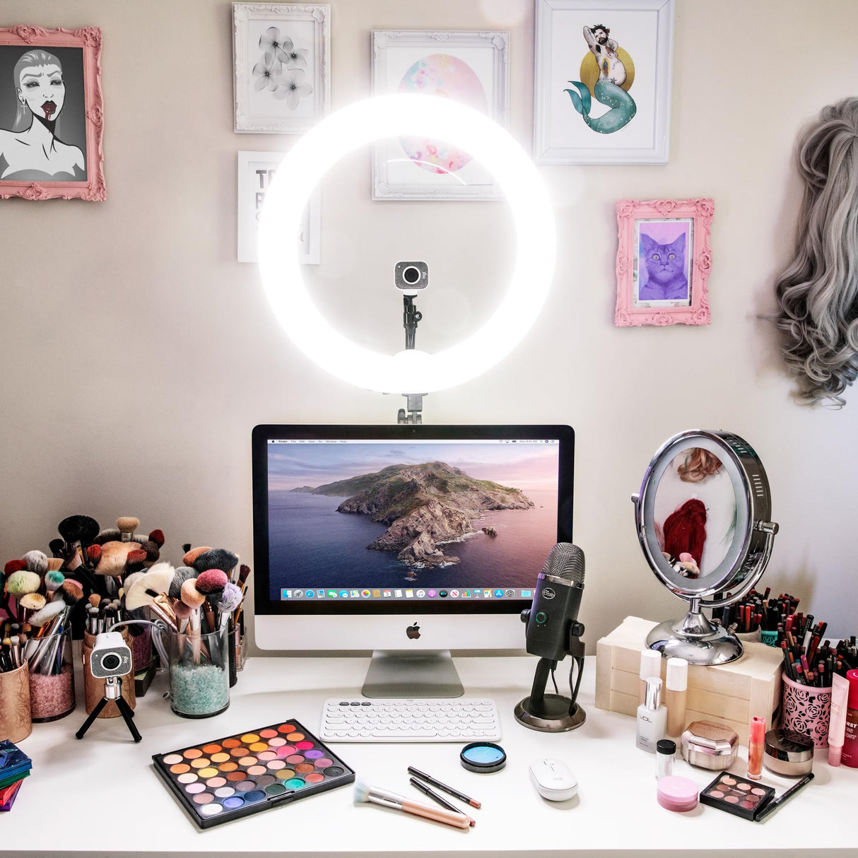 Logitech for Creators Blue Yeti Nano Micrófono de condensador USB Premium, Grabación, Streaming, Gaming, Podcasting, PC, Mac, Efectos Blue VO!CE, Cardioide y Omnidireccional, Sin Latencia - Negro