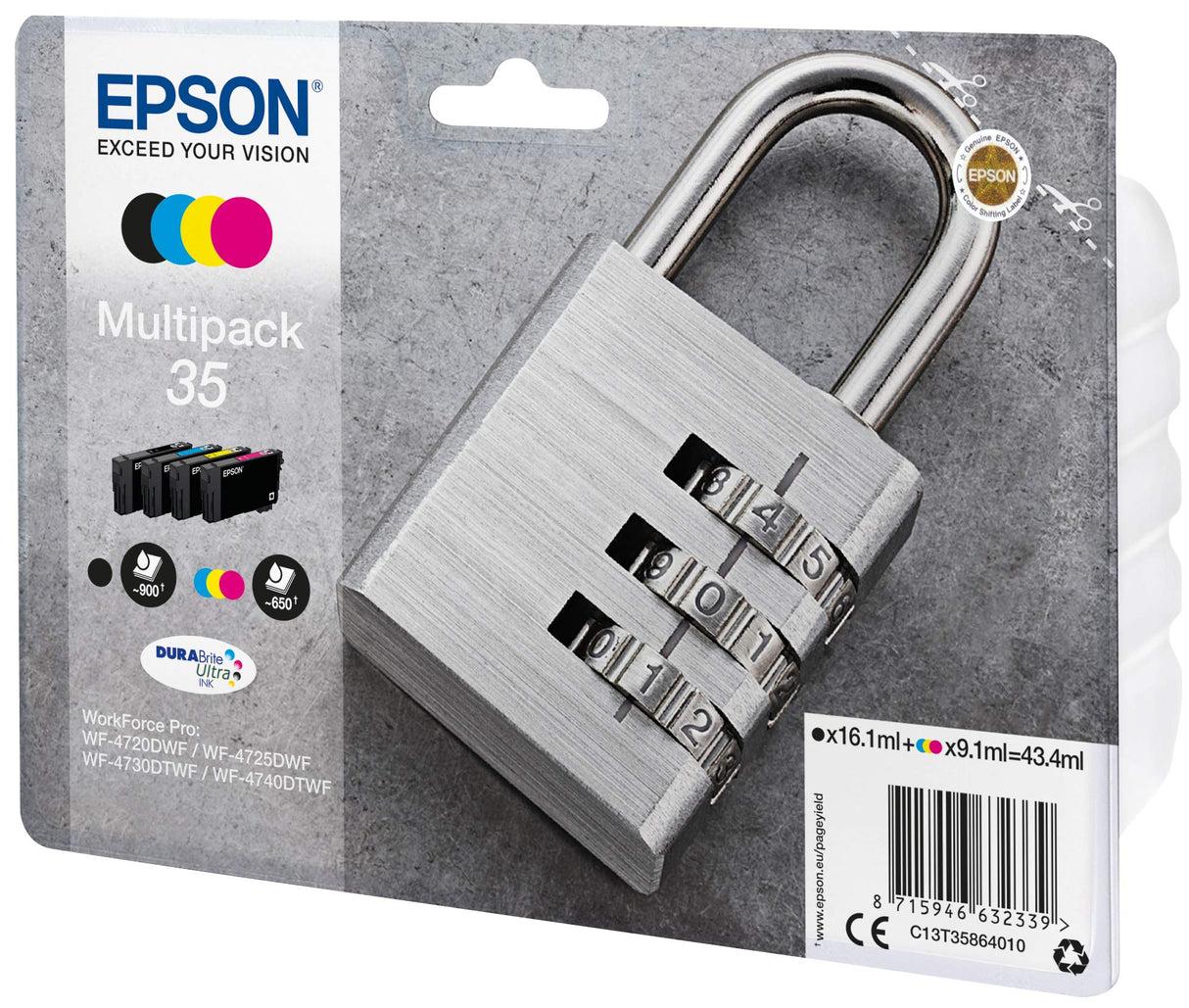 Epson Encre 35 N.C.J.M Multipack ala Negro L