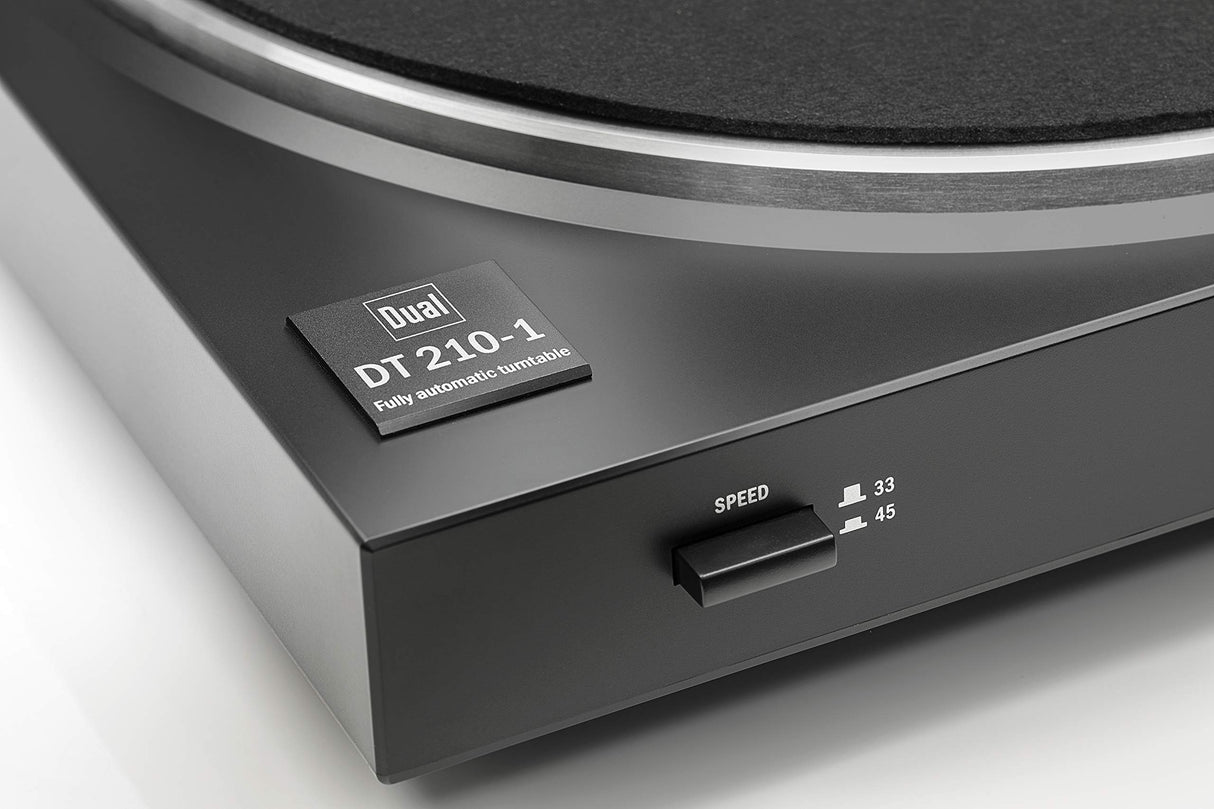 Dual DT 210 USB - Tocadiscos para equipo de audio (USB, 35/45 rpm), color negro