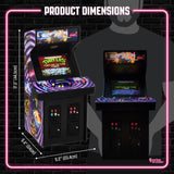Numskull quarter arcades TMNT Tortugas en el Tiempo Edición Coleccionista Mini Arcade - Réplica de Madera auténtica a Escala 1/4, ROM Original, batería Recargable y Altavoces de 3 W para entusiastas