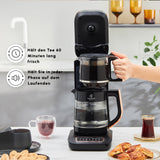 KARACA Robotea Pro Hervidor automático parlante 4 en 1 - Hervidor de agua y cafetera de filtro - 2500 W - Black Copper