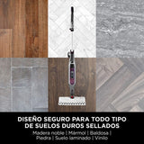 Shark Mopa de vapor automática [S6003EU] Klik N’ Flip, Steam Blast, Dirt Grip, 3 Controles inteligentes de vapor directo, Burdeos/ Gris Acero