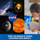 Learning Resources Telescopio Que Habla para Explorar el Espacio GeoSafari Jr, educación Espacial para niños, telescopio de Juguete para visionar, Juguete inmersivo para visionar imágenes