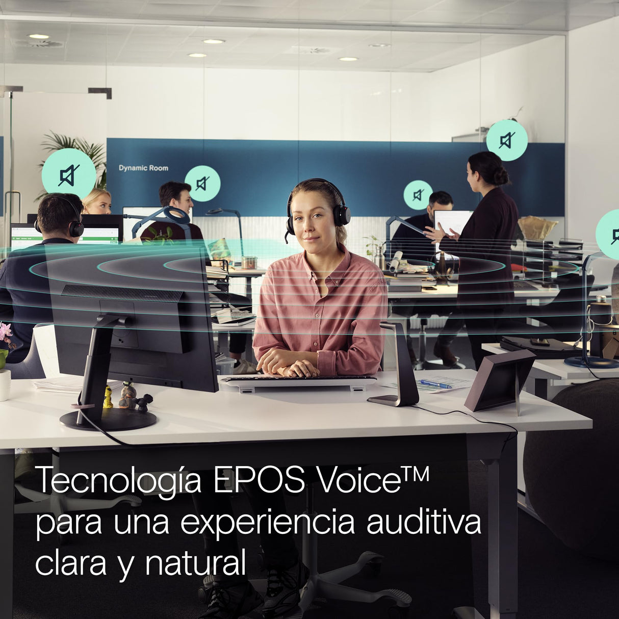 EPOS Impact 1061T ANC Stereo Bluetooth Headset Teams Zertifiziert mit Active Noice Cancelling (ANC) INKL. kontaktlose Ladestation