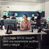 EPOS Impact 1061T ANC Stereo Bluetooth Headset Teams Zertifiziert mit Active Noice Cancelling (ANC) INKL. kontaktlose Ladestation