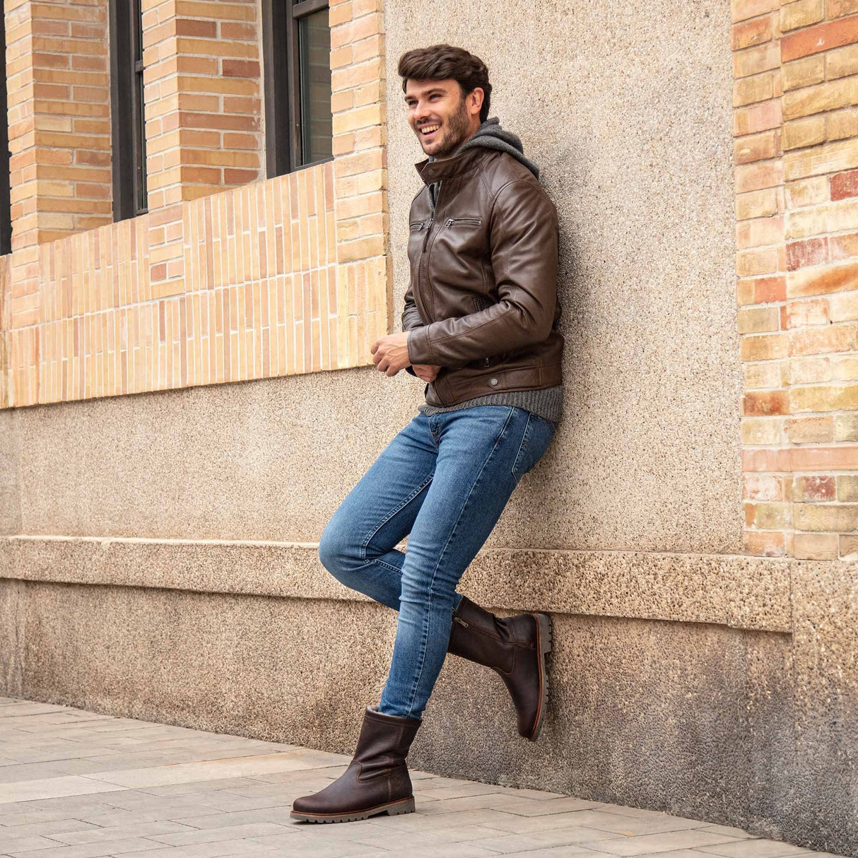 Panama Jack Fedro Igloo, Botas Estilo Motero Hombre, Marrón (Castaño C10), 40 EU