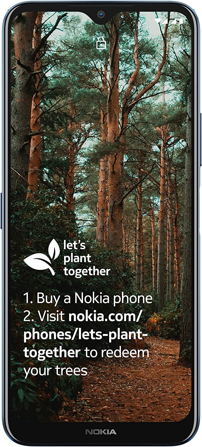 Smartphone Nokia G50 5G Con Pantalla de 6, 82" HD+, Android 11, 4 GB de RAM/128 GB de ROM, Batería de 5000 mAh, Triple Cámara de 48 MP, Compatible Con Carga Rápida de 18 W, Nordic Blue