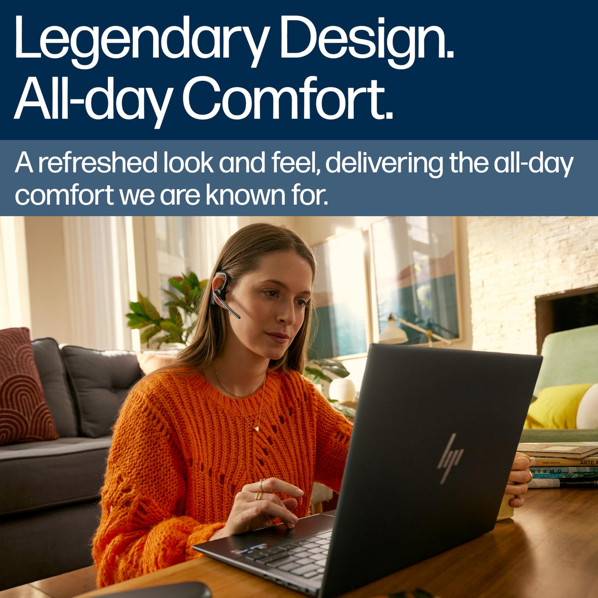 POLY Voyager Legend 50-M UC, Auricular Bluetooth con cancelación de Ruido por IA, diseño ergonómico, Control por Voz, autonomía 10 Horas, Caja de Carga, Negro