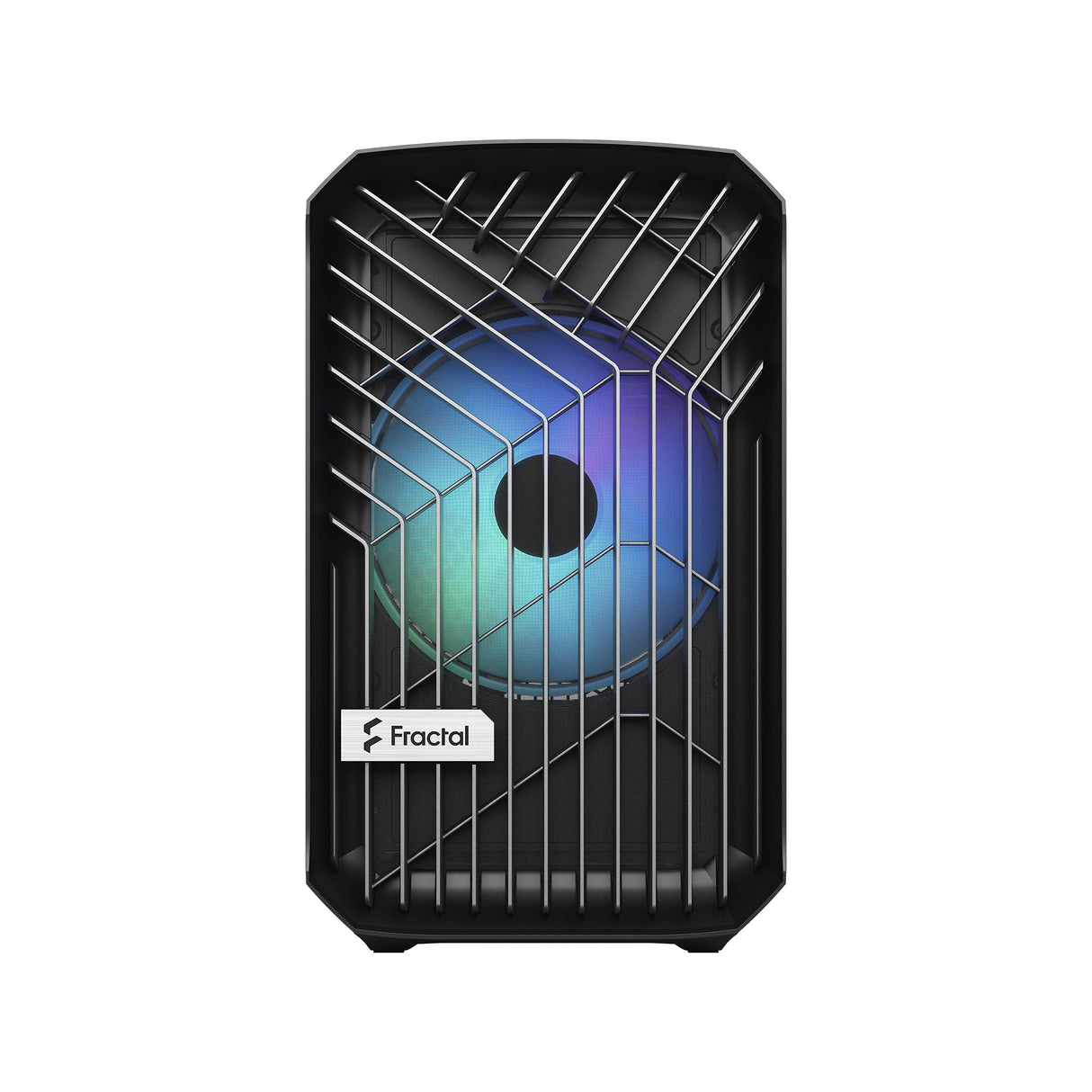 Fractal Design Torrent Nano RGB Black - Light Tint Tempered Glass Side Panels - Open Grille for Maximum Air Intake - 180mm RGB PWM Fan Included - Type C - mATX Airflow Mini Tower PC Gaming Case