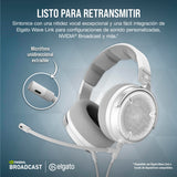 Corsair VIRTUOSO PRO Auriculares con Cable para Juegos Multiplataforma de Espalda Abierta - Micrófono Desmontable - Controladores Grafeno - PC, Mac, PS5, PS4, Xbox, Nintendo Switch, Móvil - Blanco