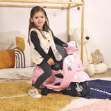 Turbo Challenge - Vespa GTS - Portador Eléctrico - 119168 - Scooter - Rosa Pálido - Listo para Rodar - Máximo 25Kg - Plástico - Baterías Recargables - A Partir de 18 Meses