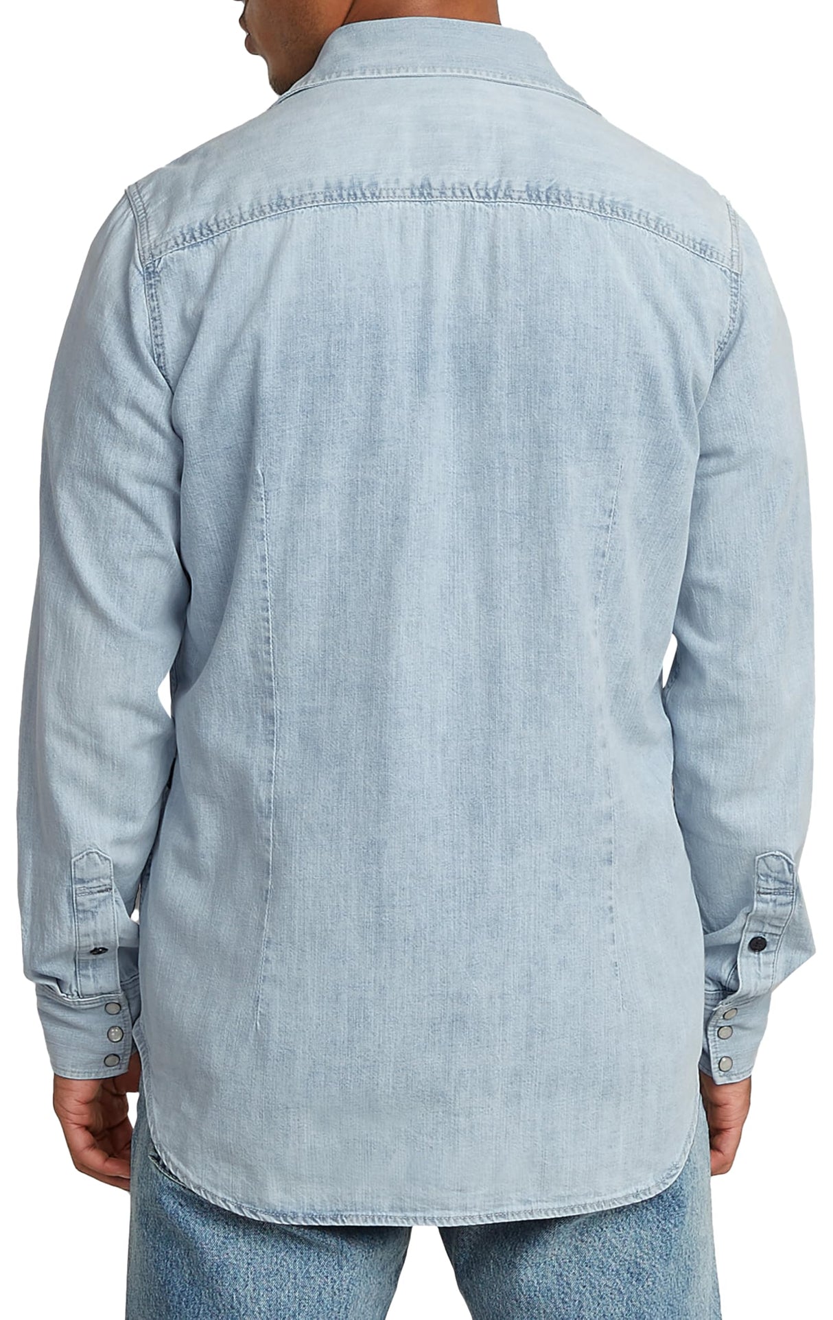 G-STAR Para Hombre Camisa Dakota Slim, Azul (Sun Faded Blue Mist D23616-D252-G342), L