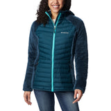 Columbia Powder Lite Sherpa Hybrid Jacket, Chaqueta Acolchada para Mujer, Night Wave, Talla XS
