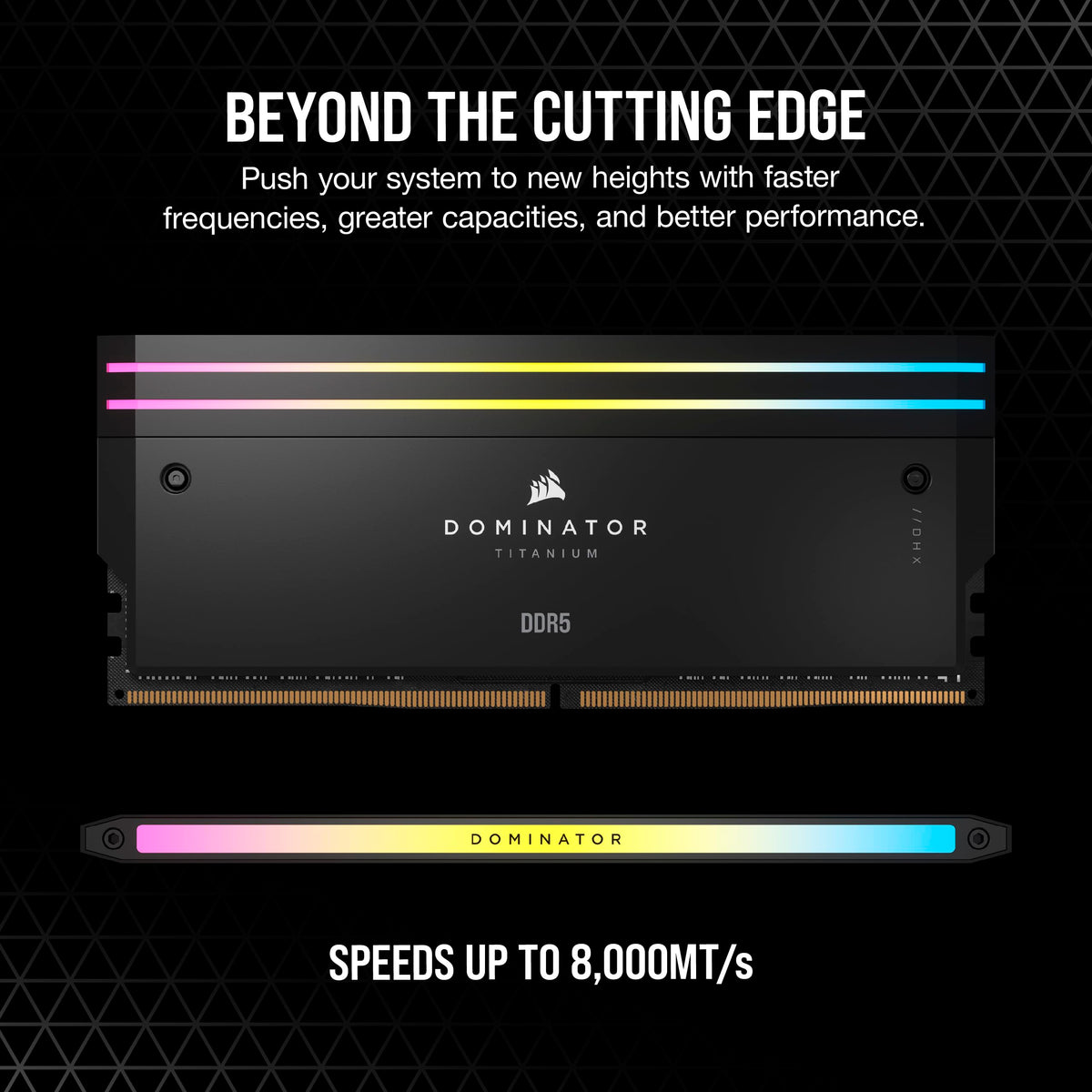 CORSAIR Dominator Titanium RGB DDR5 RAM 96GB (2x48GB) DDR5 6600MHz CL32 Intel XMP Memoria de Ordenador Compatible con iCUE - Negro (CMP96GX5M2B6600C32)