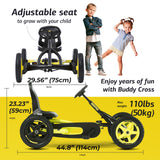 BERG Pedal Gokart Buddy Cross | Coche de Pedales, Seguro y Estabilidad, Juguete para niños Adecuado para niños de 3 a 8 años