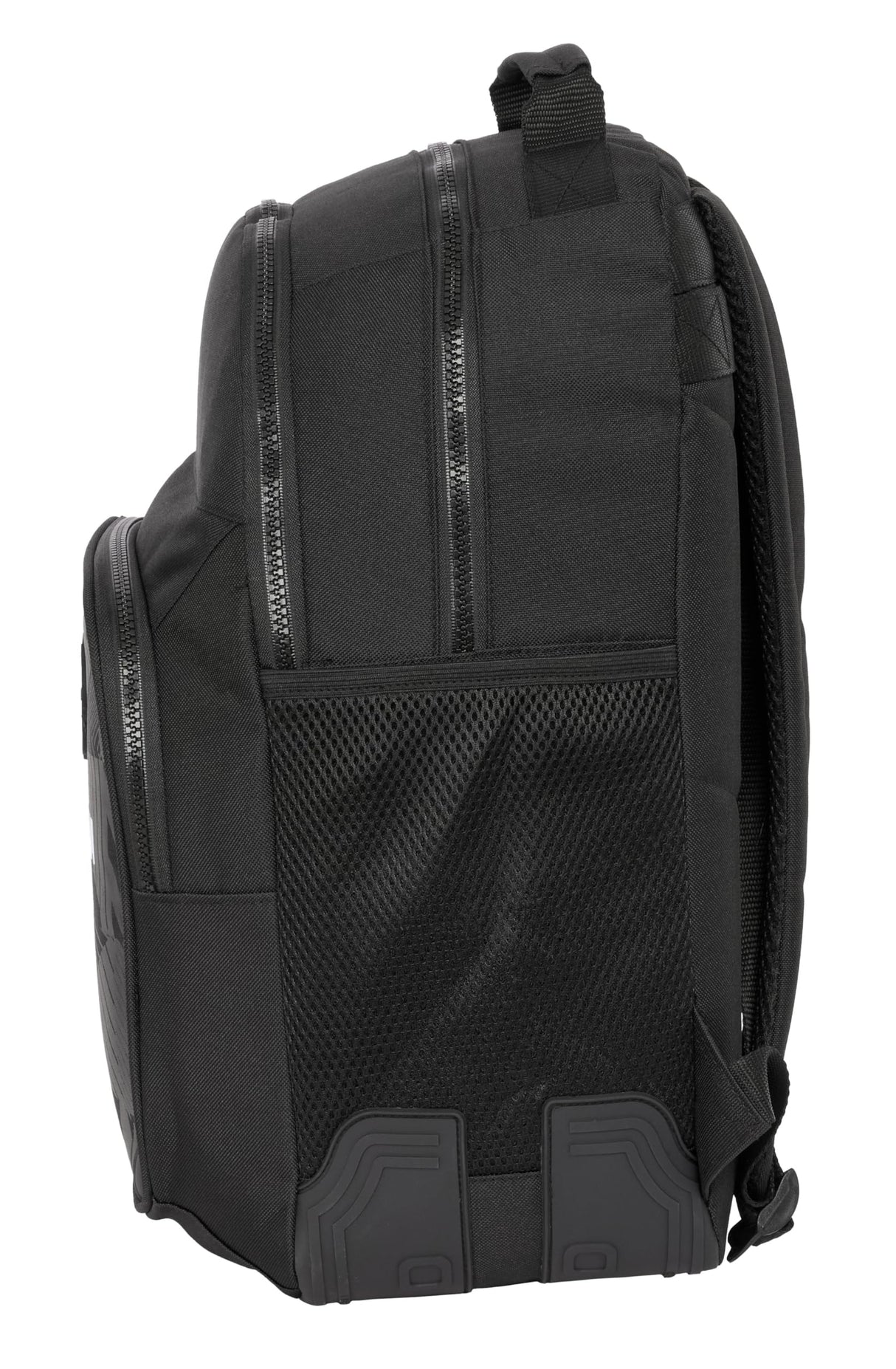 Safta F.C. BARCELONA BLACK - Mochila Escolar Infantil, Ideal para Niños de Diferentes Edades, Cómoda y Versátil, Calidad y Resistencia, 32x15x42 cm, Color Negro