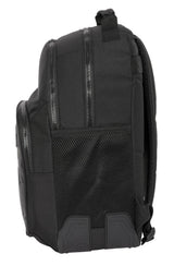 Safta F.C. BARCELONA BLACK - Mochila Escolar Infantil, Ideal para Niños de Diferentes Edades, Cómoda y Versátil, Calidad y Resistencia, 32x15x42 cm, Color Negro