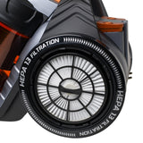 ADLER Aspiradora sin Bolsa Ciclónica AD7065, HEPA 13, Filtración ciclónica, Depósito 1,6L, Flujo de Aire máximo: 27 litros/Segundo, Gris y Naranja, con 5 Accesorios, Potencia Nominal: 700 W