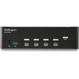 StarTech.com Switch Conmutador KVM de 4 Puertos HDMI - 4K de 30Hz - de Pantalla Doble