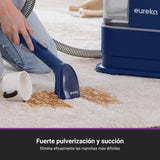 Eureka Aspirador de alfombras | Limpiador de Manchas Multisuperficie para Alfombras, Moquetas, Tapicería, Escaleras y Coche | Depósito de Agua Grande de 1,5L, NEY100 con Fórmula Limpiadora, Azul