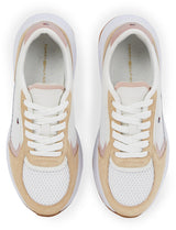 Tommy Hilfiger Runner Sneaker Mujer Sporty Low Top, Beige (Clayed Pebble), 40