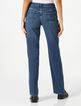 7 For All Mankind Ellie Straight Luxe Vintage Jeans, Dark Blue, Regular De Las Mujeres