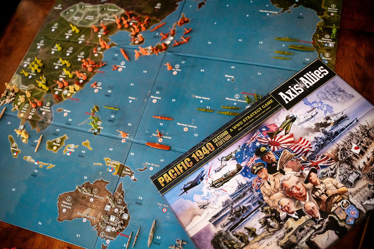 Renegade Game Studios Axis & Allies: 1940 Pacific Second Edition War Miniatures Strategy Board Game, Renegade, Age 12+, 2-4 Players, 6Hr
