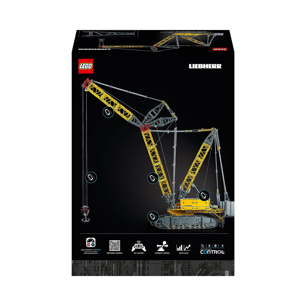 LEGO 42146 Technic Set Grúa sobre Oruga Liebherr LR 13000, Construye el Vehículo teledirigido definitivo con Control+ App, Sistema de Cabestrante y Brazo Extensible, Gran Set de Maqueta para Adultos