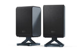 Sharp HT-SPR52021(BK) Pareja de Altavoces Traseros inalámbricos 1.0.1 para conectar a tu Barra de Sonido Q para Experiencia Mejorada, Sonido Envolvente, Dolby Atmos y DTS:X, P. MAX 200W, Negro