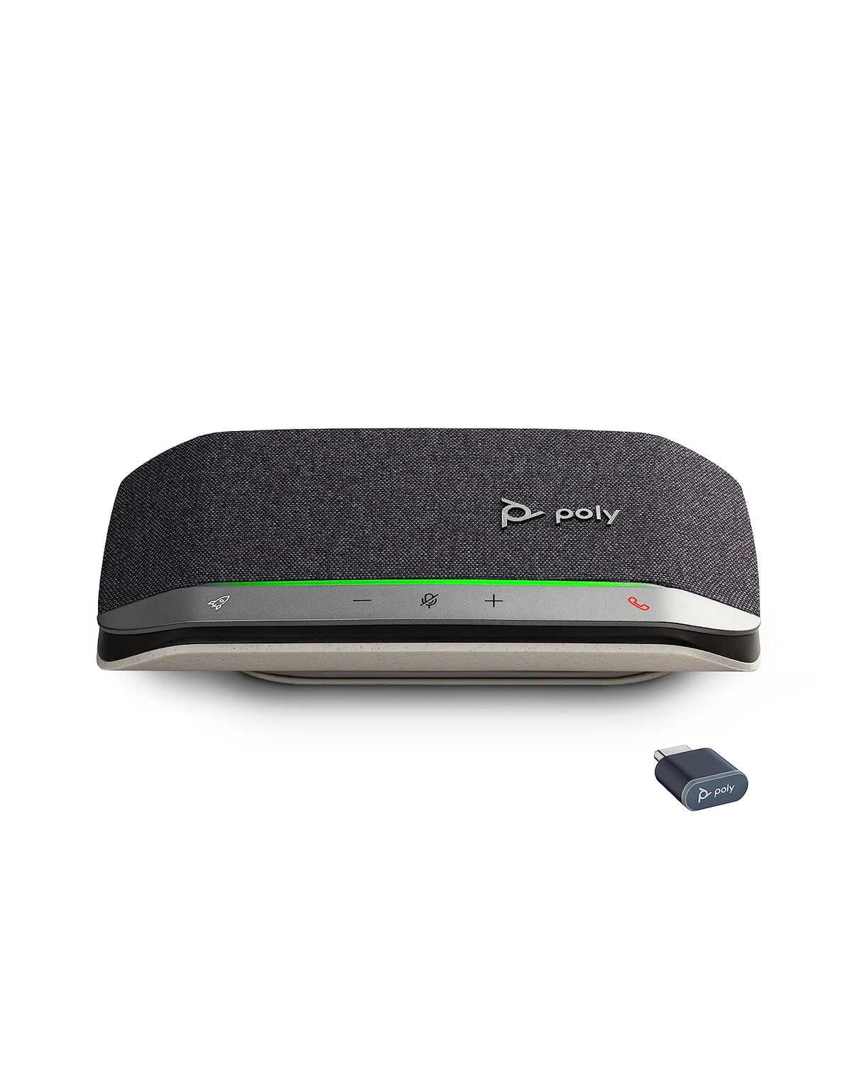 Altavoz manos libres portátil personal Bluetooth Poly Sync 20+ (Plantronics) - Reducción de ruido/eco - Adaptador Bluetooth USB-C - Funciona con Teams - Zoom, PC, Mac, móvil - Exclusivo para Amazon