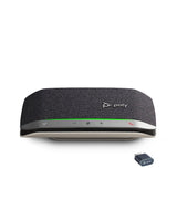 Altavoz manos libres portátil personal Bluetooth Poly Sync 20+ (Plantronics) - Reducción de ruido/eco - Adaptador Bluetooth USB-C - Funciona con Teams - Zoom, PC, Mac, móvil - Exclusivo para Amazon