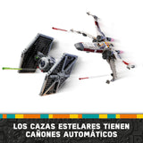 LEGO Star Wars 75393 Caza Tie y ala-X Fusionados - Juguete de Construcción con 2 Naves Estelares - 4 Minifiguras y Figura de Droide - Regalo para Niños de 9+ Años y Fans