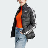 adidas Mujer Essentials 3-Stripes Light Down Jacket, Black, XS