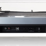 Lenco L-3809 Tocadiscos - Tocadiscos DJ con accionamiento Directo - USB - Preamplificador - 33 y 45 RPM - MMC - RCA - Line out - Azul metálico
