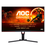 AOC Gaming U32G3X - Monitor 4K UHD de 32 pulgadas, 144 Hz, IPS, GTG de 1 ms, compatible con G-Sync, Low input Lag, HDR400, ajustable en altura, Plano (3840 x 2160, HDMI 2.1 / DP 1.4 )